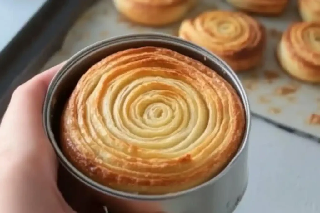 A Freshly Baked Supreme Croissant With Golden Flaky Layers