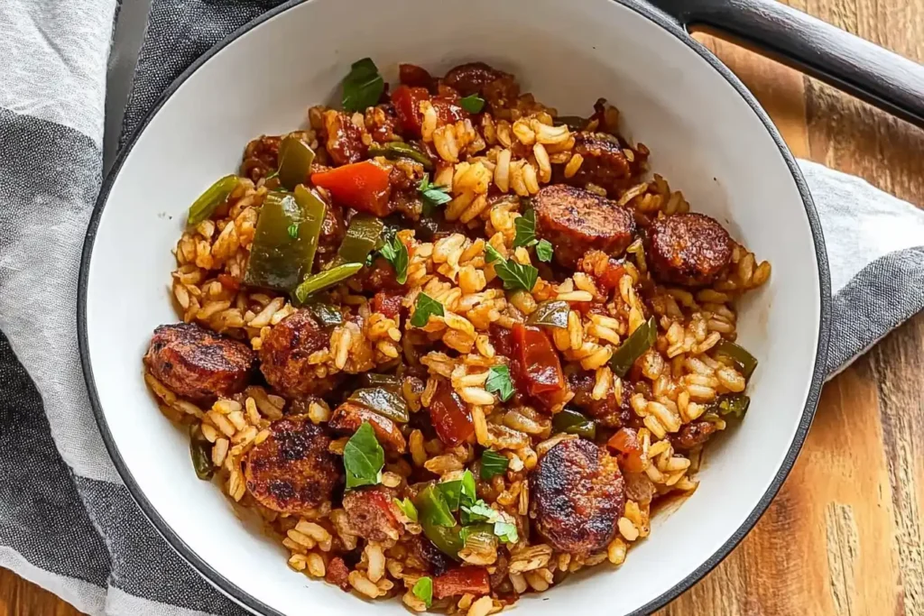 Sausage And Rice Skillet2